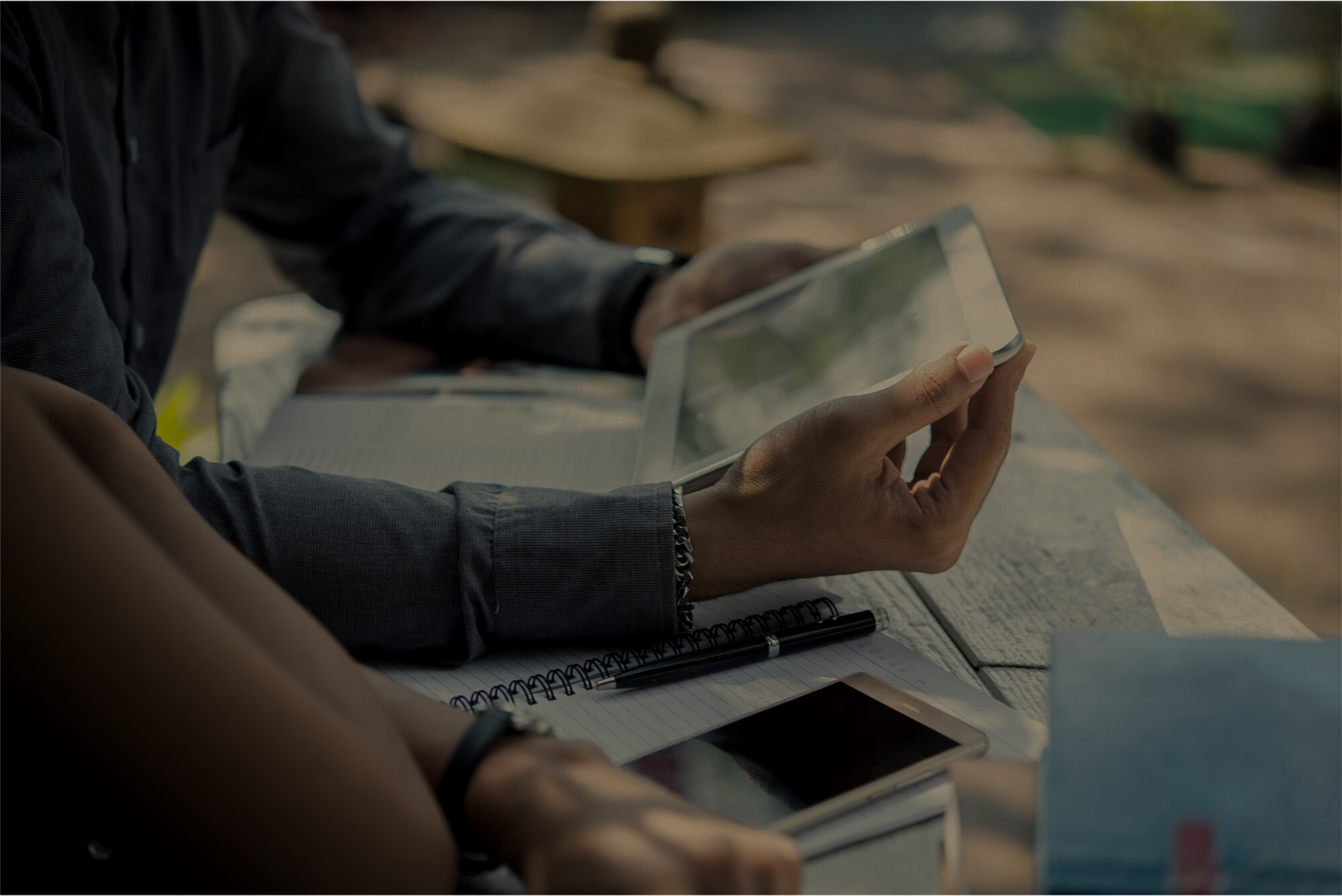 Financial advisor working