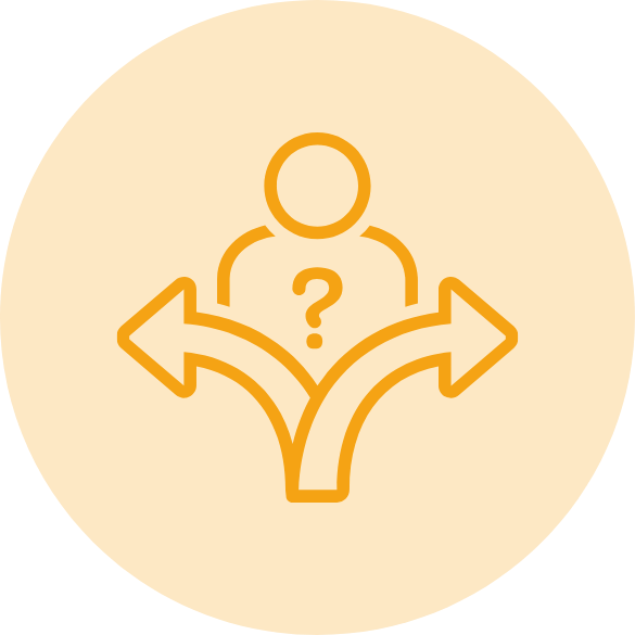 Decision making icon